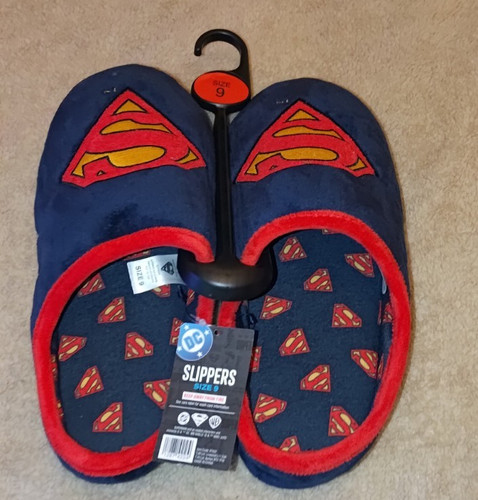 Pantofole comics super man - dc,