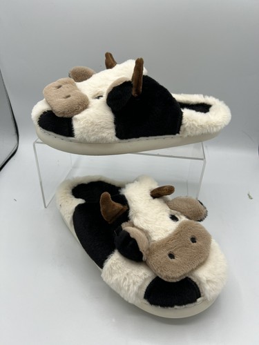 Pantofole mucca fuzzy - , peluche