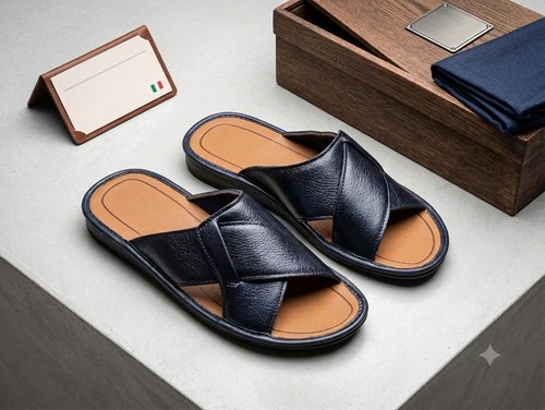 Pantofole uomo estive punta - a,