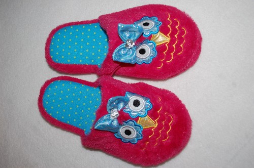 Pantofole gufo rosa bambina - pantofole,